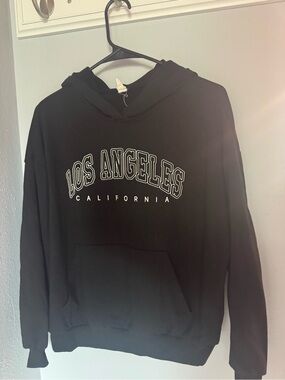 Los Angeles California Black Hoodie Sweater